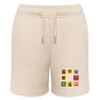 Gluten-Free Christmas Patterns - Stanley/Stella MINI BOLTER Organic Teen Jogging Shorts - soft Ecru - Front