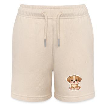 Adorable chiot autocollant - Short bio MINI BOLTER Stanley/Stella Ado - écru doux - Devant