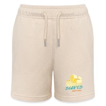 Sagres Algarve Chapel illustration - Stanley/Stella MINI BOLTER Organic Teen Jogging Shorts - soft Ecru - Front
