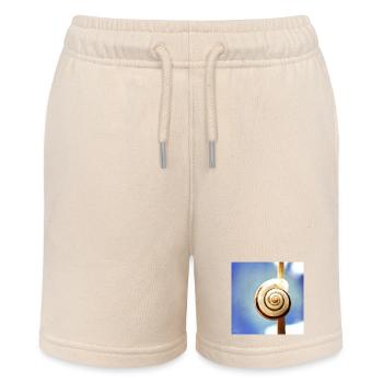 Snail-shell - Stanley/Stella MINI BOLTER Organic Teen Jogging Shorts - soft Ecru - Front