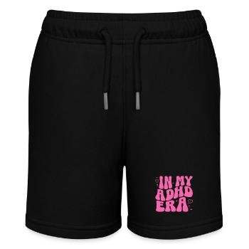 ADHD Design Selfcare Mental Health Achtsamkeit - Stanley/Stella Teenager Bio-Joggingshorts MINI BOLTER - Schwarz - Vorne