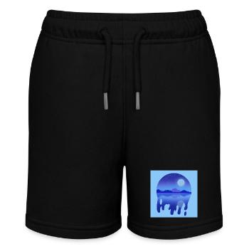 Nächtlicher See - Stanley/Stella Teenager Bio-Joggingshorts MINI BOLTER - Schwarz - Vorne