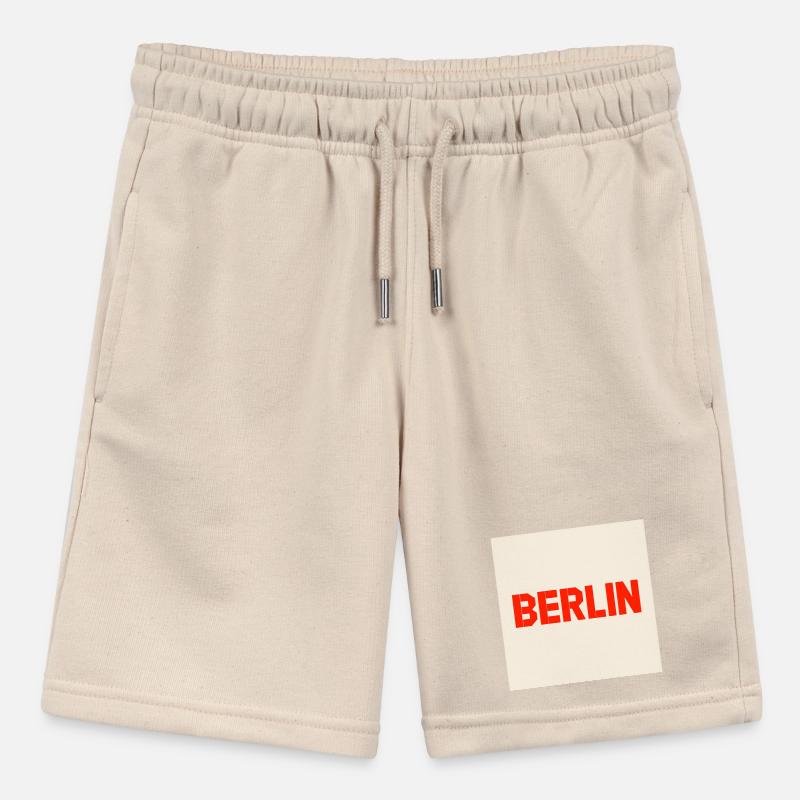 Berlin Bold Block Text Stanley/Stella MINI BOLTER Organic Teen Jogging Shorts