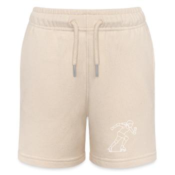 Croquis de joueur de roller derby – Motif sportif - Short bio MINI BOLTER Stanley/Stella Ado - écru doux - Devant