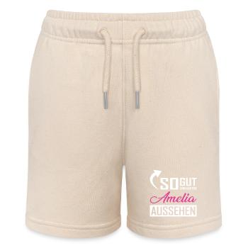 So gut kann nur eine Amelia aussehen - Stanley/Stella Teenager Bio-Joggingshorts MINI BOLTER - Natur - Vorne