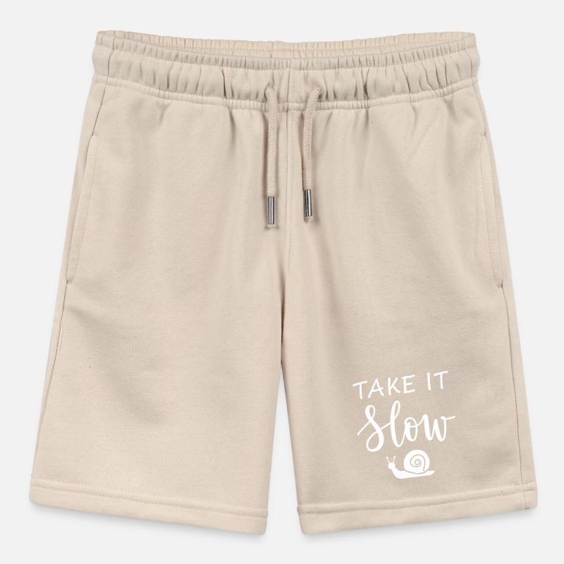 Take it slow Mach langsam mit Schnecke Stanley/Stella Teenager Bio-Joggingshorts MINI BOLTER