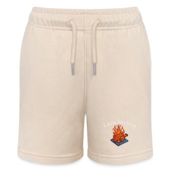 Lava Turkey Brick Roast  - Stanley/Stella MINI BOLTER Organic Teen Jogging Shorts - soft Ecru - Front