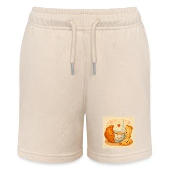 Paris Breakfast Cuddle - Stanley/Stella MINI BOLTER Organic Teen Jogging Shorts - soft Ecru - Front