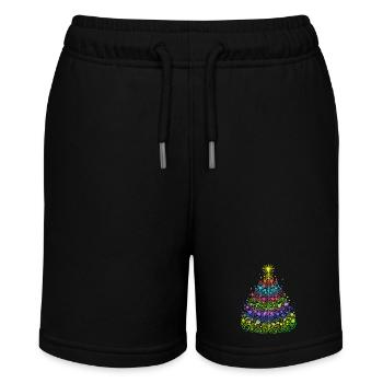 Christmas tree - Stanley/Stella MINI BOLTER Organic Teen Jogging Shorts - black - Front