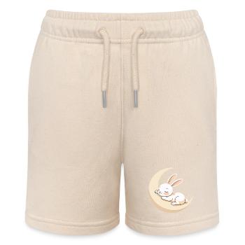 Mondhäschen Traum - Stanley/Stella Teenager Bio-Joggingshorts MINI BOLTER - Natur - Vorne