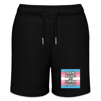 Les droits trans sont des droits humains - T-shirt Pride - Short bio MINI BOLTER Stanley/Stella Ado - noir - Devant