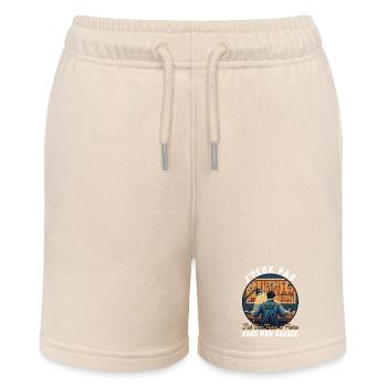 Papa Handwerker-Humor Ich kann Garage nicht verschenken - Stanley/Stella Teenager Bio-Joggingshorts MINI BOLTER - Natur - Vorne