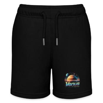 Canoes Neon Space Retro - Stanley/Stella MINI BOLTER Organic Teen Jogging Shorts - black - Front