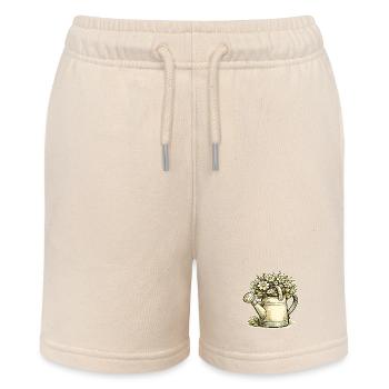 Arrosoir de fleurs vintage - Short bio MINI BOLTER Stanley/Stella Ado - écru doux - Devant