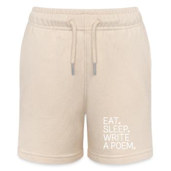 Iss, schlaf, ein Gedicht schreiben - Stanley/Stella Teenager Bio-Joggingshorts MINI BOLTER - Natur - Vorne