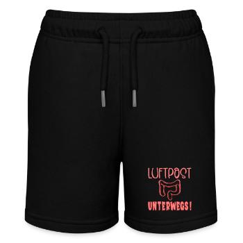 Blähungen Luftpost Darm - Stanley/Stella Teenager Bio-Joggingshorts MINI BOLTER - Schwarz - Vorne