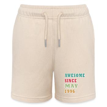 Awesome Since May 1996 - Stanley/Stella Teenager Bio-Joggingshorts MINI BOLTER - Natur - Vorne