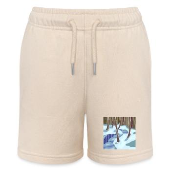Winterwald in kalten Schatten - Stanley/Stella Teenager Bio-Joggingshorts MINI BOLTER - Natur - Vorne