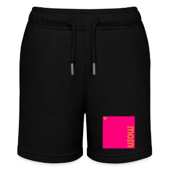 HAMBURG MOIN HERZ - Stanley/Stella Teenager Bio-Joggingshorts MINI BOLTER - Schwarz - Vorne