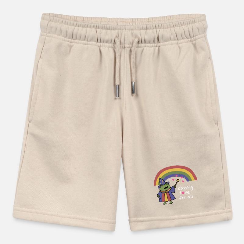 Frog Wizard Casting Love Under Rainbow Stanley/Stella MINI BOLTER Organic Teen Jogging Shorts