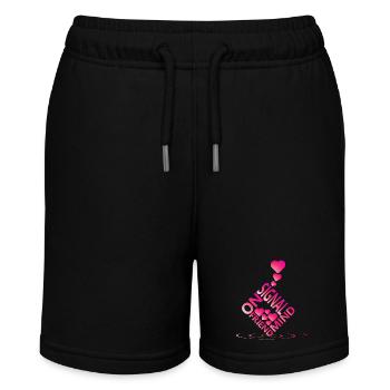 Liebe - Stanley/Stella Teenager Bio-Joggingshorts MINI BOLTER - Schwarz - Vorne