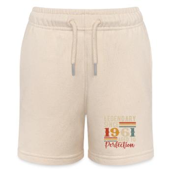 Legendary Since 1961 Birthday Gift 1961 - Stanley/Stella MINI BOLTER Organic Teen Jogging Shorts - soft Ecru - Front