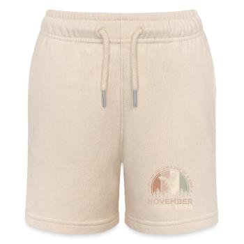 Incomparable since November 1996 28 Anniversary - Stanley/Stella MINI BOLTER Organic Teen Jogging Shorts - soft Ecru - Front