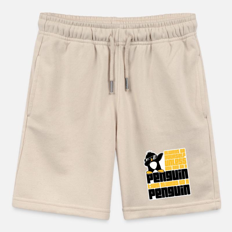 Sei immer du selbst, es sei denn, du kannst ein Pinguin sein Stanley/Stella Teenager Bio-Joggingshorts MINI BOLTER