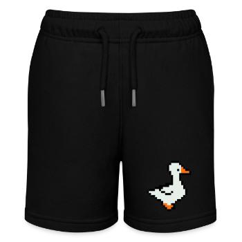 pixel ente - Stanley/Stella Teenager Bio-Joggingshorts MINI BOLTER - Schwarz - Vorne