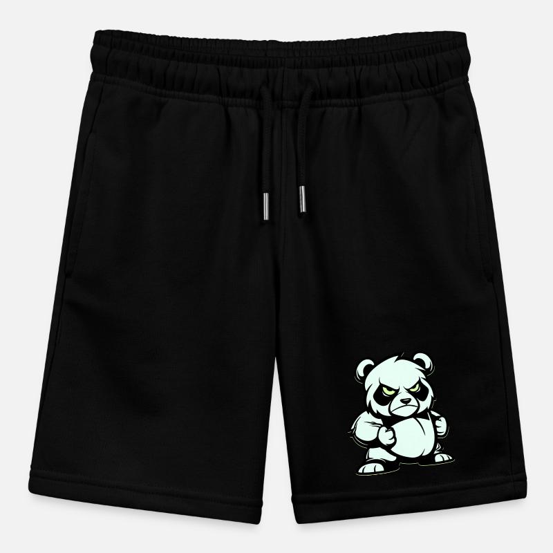 pandabär comic Stanley/Stella Teenager Bio-Joggingshorts MINI BOLTER