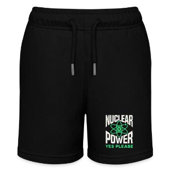 Nuclear Power Yes Please - Pro Clean Energy - Stanley/Stella MINI BOLTER Organic Teen Jogging Shorts - black - Front