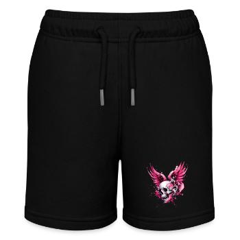 Skull & Wings Votre style rebelle en rose - Short bio MINI BOLTER Stanley/Stella Ado - noir - Devant