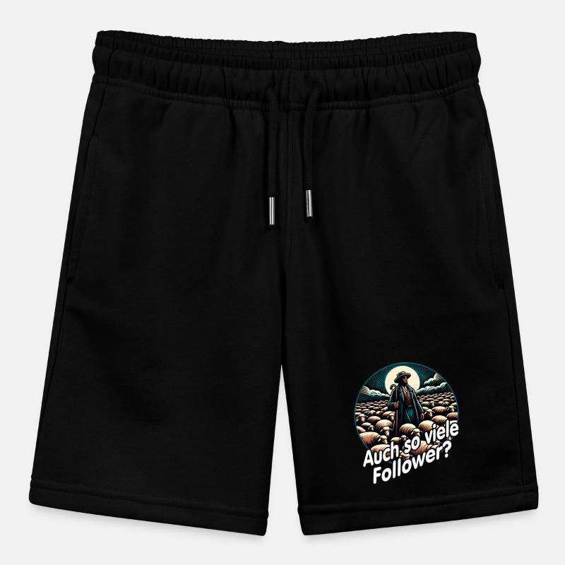 Lustiges Schäfermotiv mit Herde Schäfer und Spruch Stanley/Stella Teenager Bio-Joggingshorts MINI BOLTER
