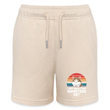 Hamster - Stanley/Stella MINI BOLTER Organic Teen Jogging Shorts - soft Ecru - Front