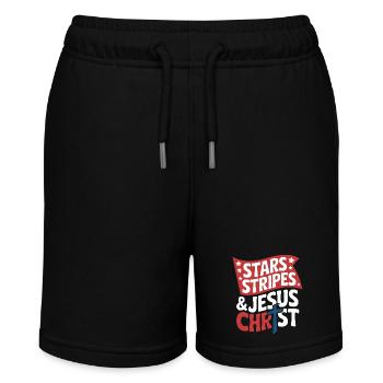 Croyant américain chrétien 4 juillet Jésus - Short bio MINI BOLTER Stanley/Stella Ado - noir - Devant
