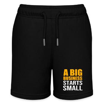 Unternehmer - Stanley/Stella Teenager Bio-Joggingshorts MINI BOLTER - Schwarz - Vorne