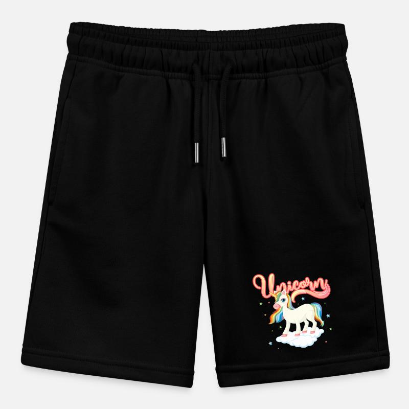 Rainbow Unicorn on Cloud Stanley/Stella MINI BOLTER Organic Teen Jogging Shorts