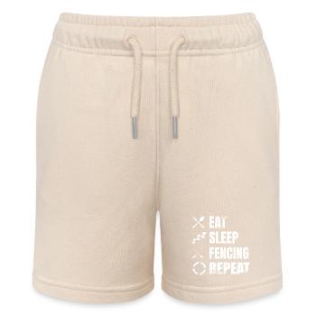 Fencing Daily Routine - Stanley/Stella MINI BOLTER Organic Teen Jogging Shorts - soft Ecru - Front