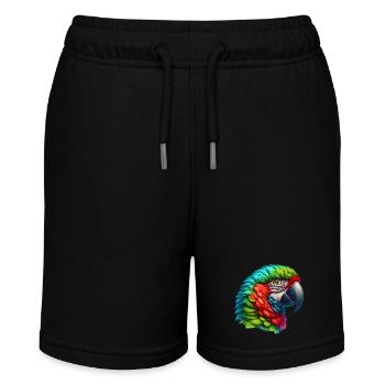 Papagei - Stanley/Stella Teenager Bio-Joggingshorts MINI BOLTER - Schwarz - Vorne