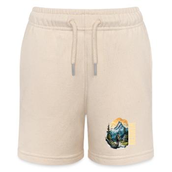 Wandern - Stanley/Stella Teenager Bio-Joggingshorts MINI BOLTER - Natur - Vorne