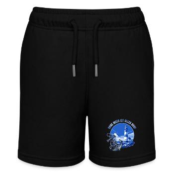 Ohne Meer ist alles doof - Stanley/Stella Teenager Bio-Joggingshorts MINI BOLTER - Schwarz - Vorne