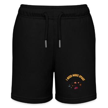 Cosmos Space Sketch for Kids - Stanley/Stella MINI BOLTER Organic Teen Jogging Shorts - black - Front