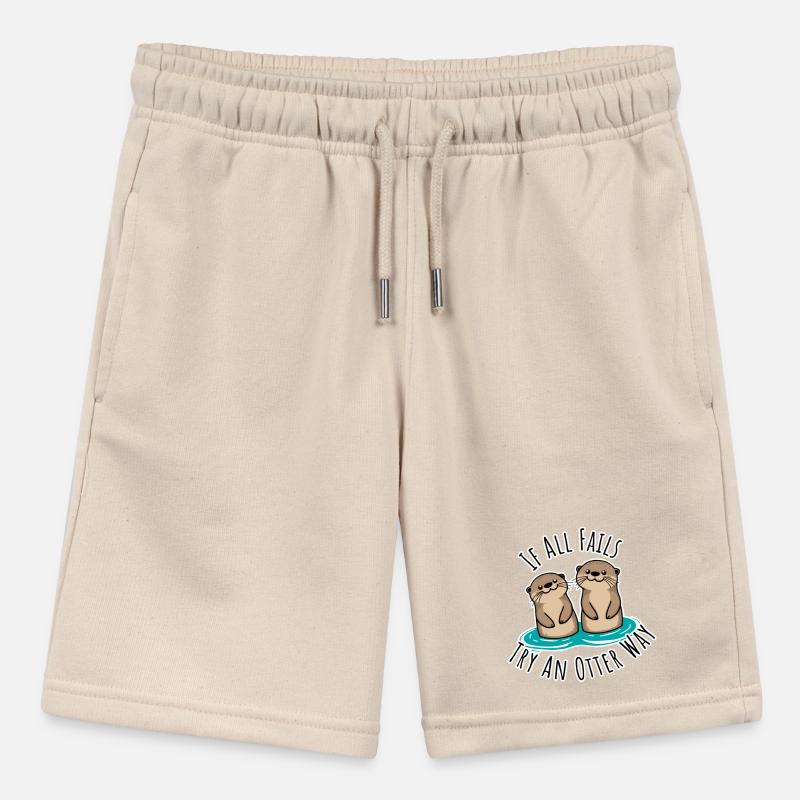 Cute otters! When Everything Goes Wrong Otter Way Stanley/Stella MINI BOLTER Organic Teen Jogging Shorts