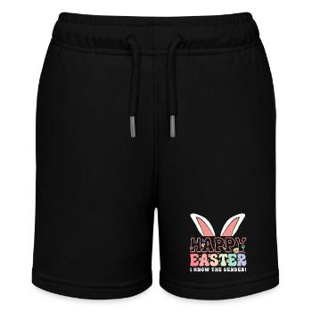 Gender Reveal Easter Mom-to-be - Stanley/Stella MINI BOLTER Organic Teen Jogging Shorts - black - Front