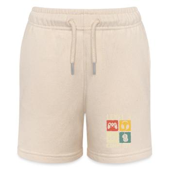 Kinder Level 3 Complete Geburtstag Junge 3 Jahre - Stanley/Stella Teenager Bio-Joggingshorts MINI BOLTER - Natur - Vorne