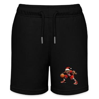 Basketball Player Christmas - Stanley/Stella MINI BOLTER Organic Teen Jogging Shorts - black - Front
