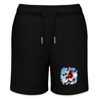 Christmas Skiers - Stanley/Stella MINI BOLTER Organic Teen Jogging Shorts - black - Front