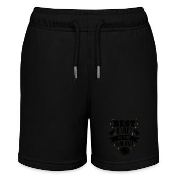Best dad in the galaxy - Stanley/Stella MINI BOLTER Organic Teen Jogging Shorts - black - Front