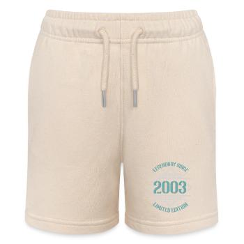 Legendary since February 2003 limited edition - Stanley/Stella MINI BOLTER Organic Teen Jogging Shorts - soft Ecru - Front