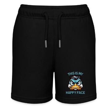 My Happy Duck Face - Stanley/Stella MINI BOLTER Organic Teen Jogging Shorts - black - Front
